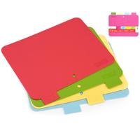 Confezione 4 Taglieri Polipropilene Colore 21x29x0,25 Home