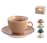 Confezione 4 Tazze Te' Pearl In Porcellana Colori Assortiti H&H