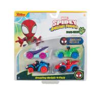 Confezione 4 veicoli dino die-cast metal spidey - marvel