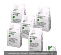 CONFEZIONE 5 BUSTE DA 500G KOBOSAN ACTIVE FOLLETTO VORWERK KOBOLD 51391 ORIGINAL