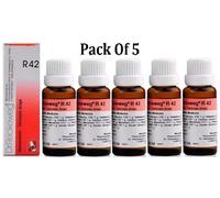 Confezione 5 Dr.Reckeweg R42 Varicosis Goccia (22ml) Homeopatgic - Gratuito Nave