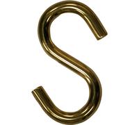 Confezione 5 ganci a S ottonati d. 6 mm Ottone