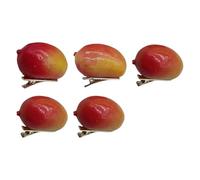 Confezione 5 Mango Di Frutta Clip Per Capelli Barrettes Moda Ornamento Per Studenti E Giovani Donne Mangoes Clip Per Capelli Adatto