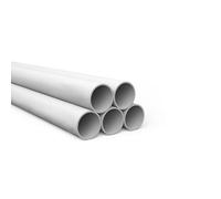 CONFEZIONE 5 PEZZI TUBO RIGIDO 3321 GRIGIO LUNGHEZZA 2 METRI DIAMETRO Ø 20MM