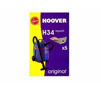 CONFEZIONE 5 SACCHETTI ASPIRAPOLVERE HOOVER ORIGINALE H 34 AQUA 25 09177650 H34
