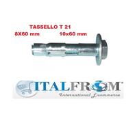 Confezione 50 Pezzi Tassello Ancorante Elematic T21 in Acciaio Ancoraggio