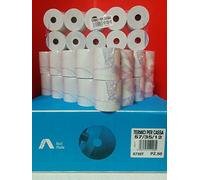 50 ROTOLI TERMICI MM 57x35 METRI CARTA DI ALTA QUALITA' - REGISTRATORI DI CASSA