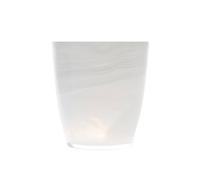 Confezione 6 Bicchieri H&H in vetro alabastro bianco Cl 23