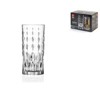 Confezione 6 Bicchieri In Vetro Decorato Trasparente Marilyn, 35Cl