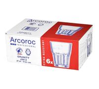 Confezione 6 Bicchieri In Vetro Temperato Granity cl 27 Trasparente ARC