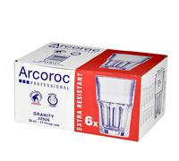 Confezione 6 Bicchieri In Vetro Temperato Granity cl 35 Trasparente ARC