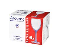 Confezione 6 Calici In Vetro Princesa Acqua 23 Trasparente ARC