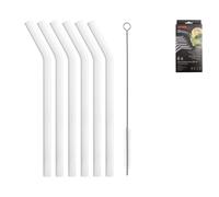Confezione 6 Cannucce Vetro Curv con scovolino -41201/6 Simax