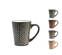 Confezione 6 Mug Ethnic in stoneware/gres Colori Assortiti Cc300 H&H