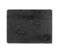 Confezione 6 Piatti Rettangolari In Ardesia Cm 20x15x0,5 H&H