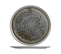 Confezione 6 Piatti Velvet In Stoneware Tondo Cm 32 Grigio H&H