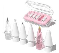 Confezione 6 Punte Sostitutive per Apple Pencil Pro,punta compatibile con Apple Pencil generazione puntesostitutive altamente sensibili con scatola rosa per Apple Pencil Pro USB-C e 1a/2a generazione