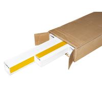 Link LK406408 Confezione 8 Canaline Passacavi Adesive in PVC con Coperchio Scorrevole, Bianco, 40 mm x 40 mm x 1 m