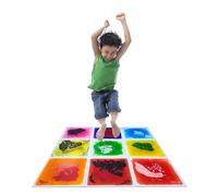 Confezione 9 Piastrelle Sensoriali Liquide per Pavimento - Tappetino Resistente Antiscivolo - Perfetta Decorazione Casa per Stanze dei Giochi Bambini Piccoli Pavimenti Ballo Decorativi(12 * 12in)