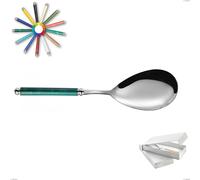 Confezione a libro 1 pezzo pala riso Arcadia, Acciaio 18/10 AISI 304 Lucido manicatura acrilico doppia ghiera multicolor