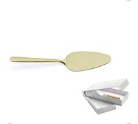 Confezione a libro 1 pezzo pala torta Venice Tin Gold, Acciaio Inox 18-10 trattamento pvd oro, spessore 4 mm cromo