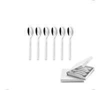 Confezione a libro 6 pezzi cucchiaini caffè Venice, Acciaio inox 18/10 (AISI304), spessore 4.00 mm cromo