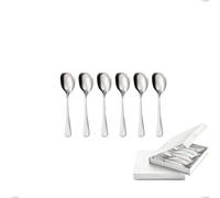 Confezione a libro 6 pezzi cucchiaini gelato privilege, Acciaio inox Aisi 304 Posate Lucide, spessore 2.5 mm cromo