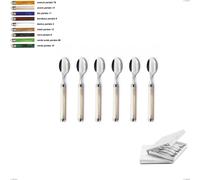 Confezione a libro 6 pezzi cucchiaino moka Linea Perlato, Acciaio inox 18/10 (AISI304) multicolor