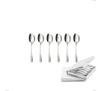 Confezione a libro 6 pezzi cucchiaino moka Onda, Acciaio inox (Aisi 304) lucido cromo