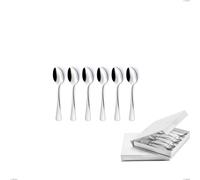 Confezione a libro 6 pezzi cucchiaino moka Oxford, Acciaio inox 18/C (AISI430), spessore 2.00 mm cromo