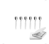 Confezione a libro 6 pezzi cucchiaino moka Shark, Acciaio inox 18/C (AISI430), spessore 2.00 mm cromo