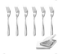 Confezione a libro 6 pezzi forchette dolce Charme Pechino, Acciaio 18/10 Inox Lucido con incisione al laser, spessore 2,5 mm mm cromo
