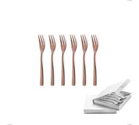 Confezione a libro 6 pezzi forchette dolce Etoile PVD Chocolate, Acciaio 18/10 lucido, spessore 4 mm, pvd chocolate cromo