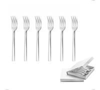 Confezione a libro 6 pezzi forchette dolce Fashion sabbiato , 18/10 (AISI304) , spessore 3 mm cromo