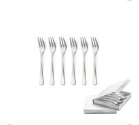 Confezione a libro 6 pezzi forchette dolce Impero Argento 8 micron, Acciaio inox Aisi 304 Finitura Argentata, spessore argento 8 micron, spessore posata 3 mm cromo