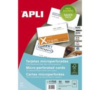 Confezione Apli da 500 biglietti da visita bianchi
