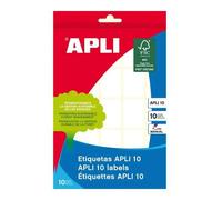 Confezione Appli di 250 Bianco Permanente racconta 19x27mm - Aggiunto per scrittura manuale NEW