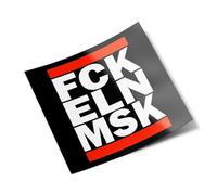 Confezione autoadesivi FCK ELN MSK - Messaggio Sarcastico & Bold Speech resistente all'acqua e ai raggi UV, decorazione per oggetti anti Elon Musk contro computer bottiglia e auto, decorazione esterna