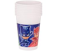 confezione bicchieri pj masks super pigiamini 200 ml 8 pezzi
