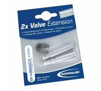 Confezione blister da 2 pezzi di prolunga per valvole Schwalbe 30 mm Blanc