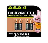 16 Pile Ricaricabili DURACELL AAA Batterie Ministilo 750mAh NiMH Cordless Mouse
