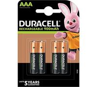 Confezione blister da 4 pile ricaricabili Duracell Ultra tipo AAA 1,2V - 850 mAh (R03)