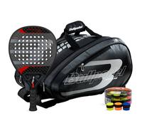 Confezione Bullpadel Vertex 04 Hybrid, Avant Bullpadel Portaracchette E Secchio 24 Overgrip