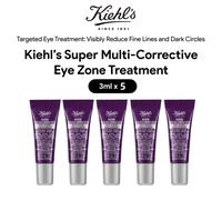 Confezione campione per il trattamento delle zone oculari super multi-correttive di Kiehl (3 ml x 5), solleva la zona ossea delle sopracciglia, levigano, cura della pelle originale