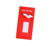 Confezione cassette postali creative Set cassette postali in legno con note d'amore 50 buste 50 fogli 60 adesivi per a mano Set cassette postali d'amore in legno romantiche