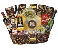 Confezione cesto Natalizio chiara con 10 specialità italiane, idea regalo gourmet Parte della selezione Gourmet Made in Italy