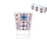 Confezione Chio di 3 bicchieri per acqua modello maiorca con capacità di cc 85