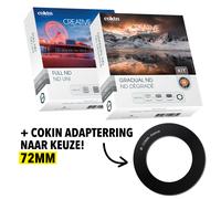 Confezione Cokin Full ND & Gradual ND con anello adattatore 72mm