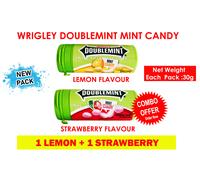 Confezione combinata Candy Breath Mints Wrigley's Doublemint Lemon + Fragola ...