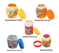 Confezione combinata da 5-40 grammi Hari Darshan Chandan Tika, legno di sanda...